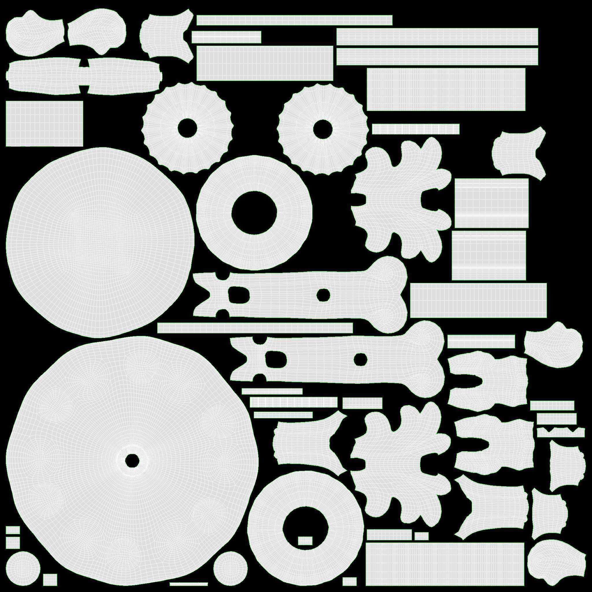 Candlestick with candles antique 03 3D model_14