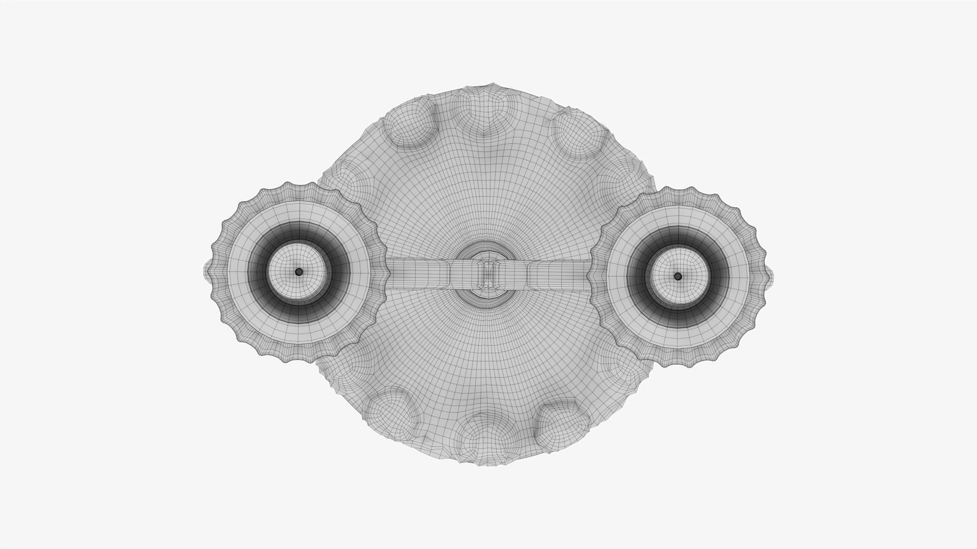 Candlestick with candles antique 03 3D model_11