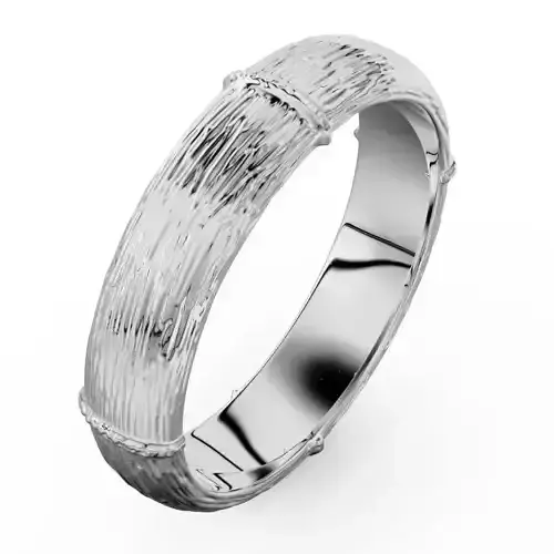 Ring with wood texture