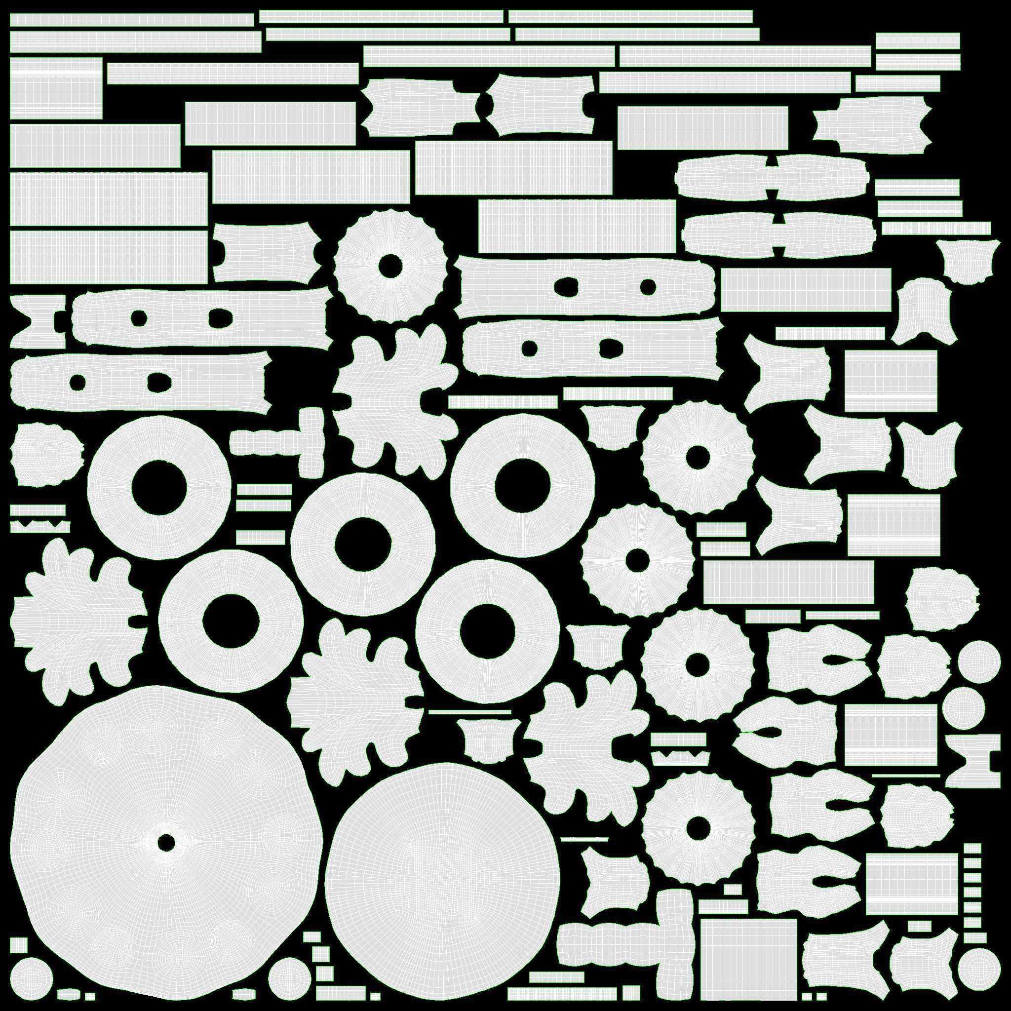Candlestick with candles antique 05 3D model_14