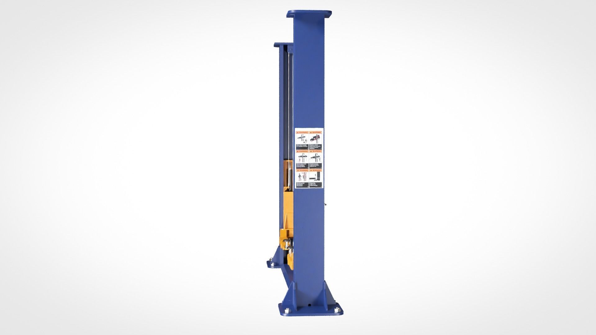 2 Post Car Lift Low-poly 3D model_6