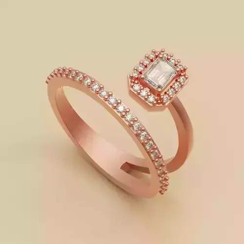 Diamond ring Emerald