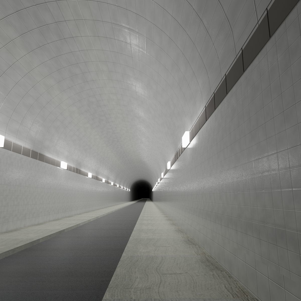 Tunnel - Road 3D model_1