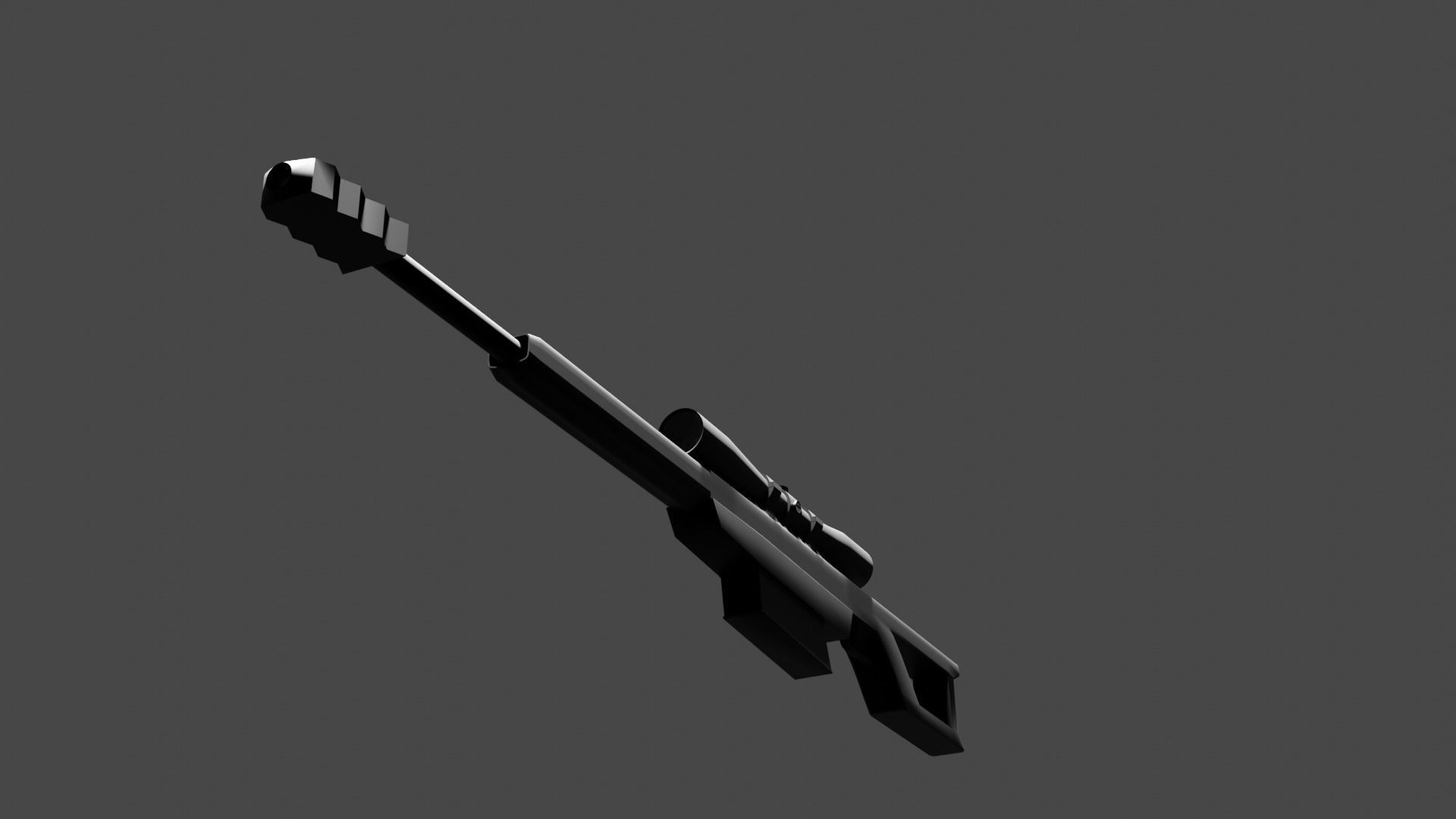 sniper rifle 3D model_1