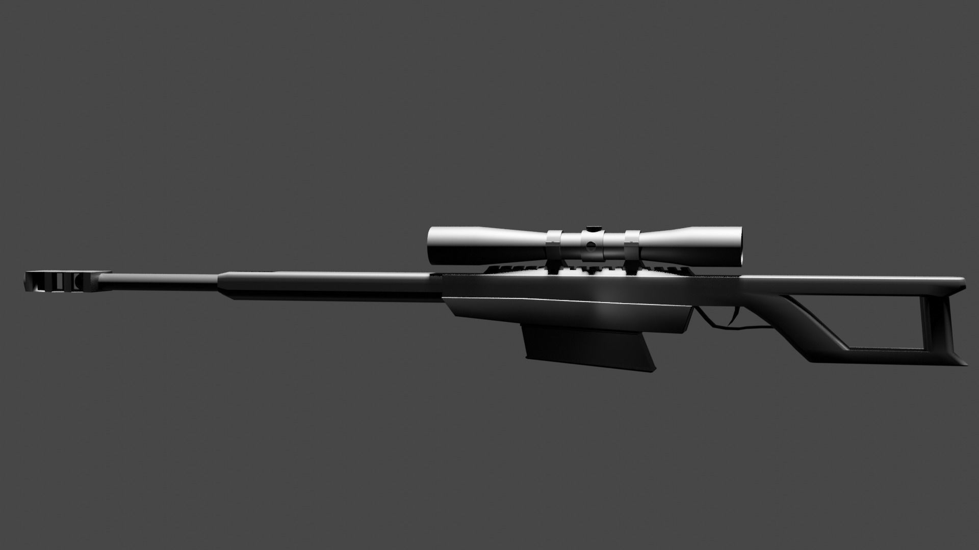 sniper rifle 3D model_6
