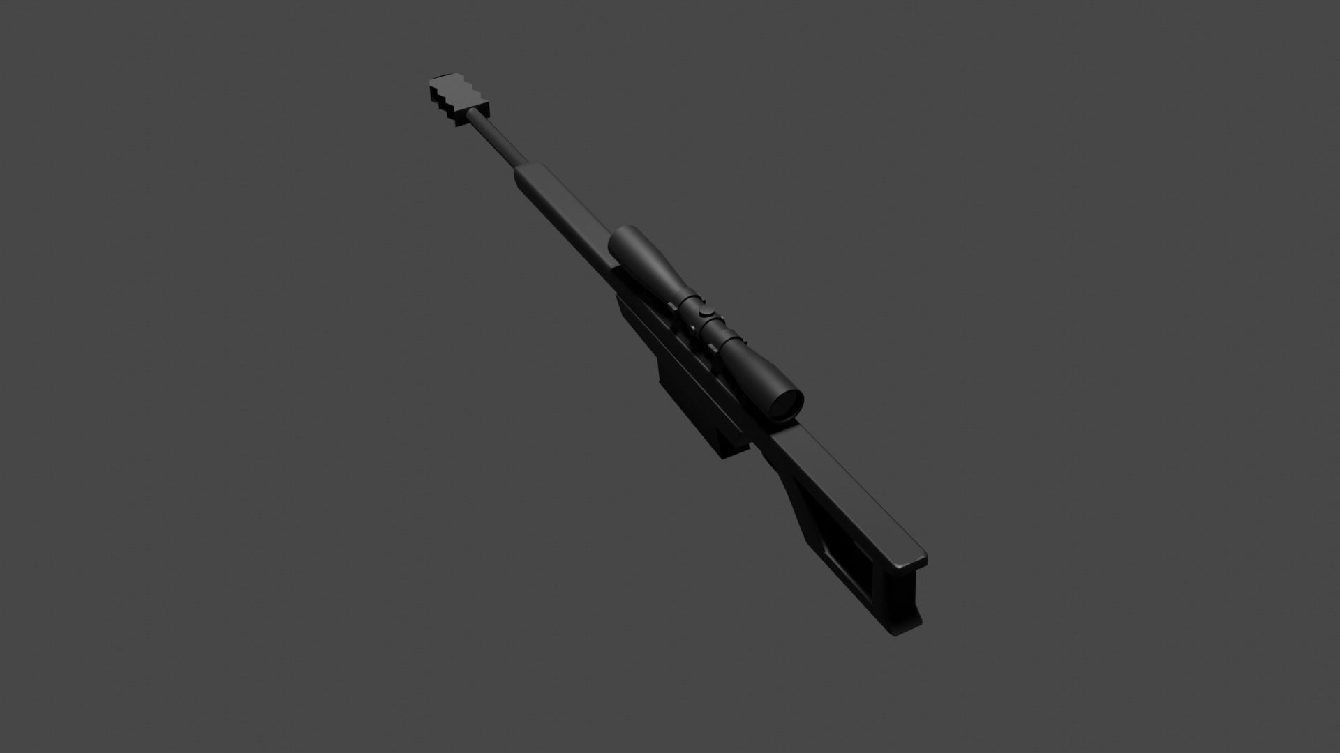 sniper rifle 3D model_7