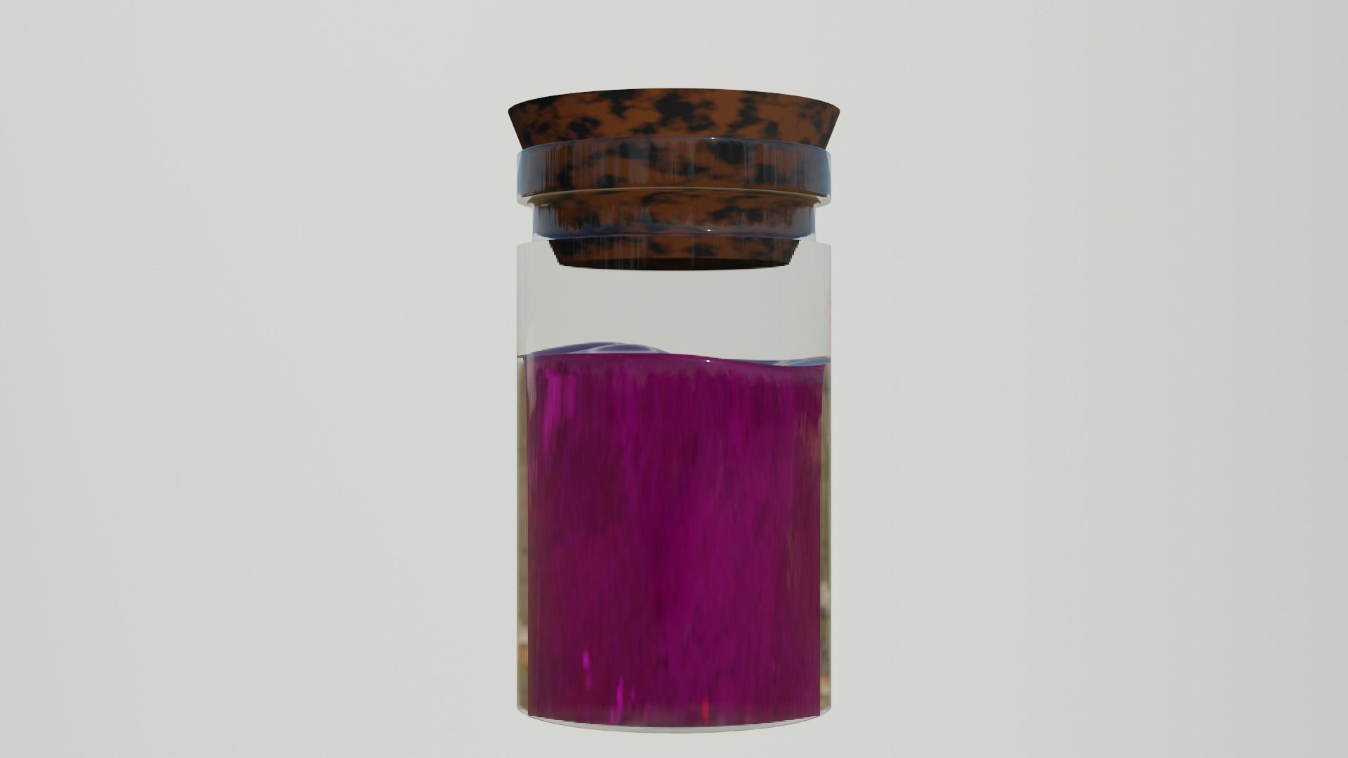 Three small potion vials Free 3D model_6