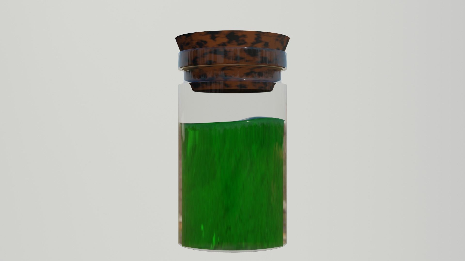 Three small potion vials Free 3D model_3