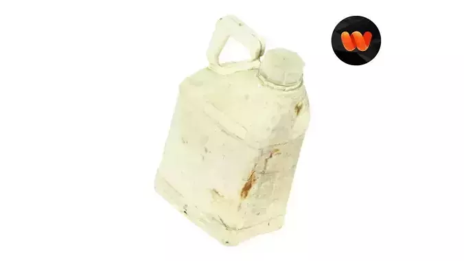 Dirty Plastic Gallon Raw 3D Scan