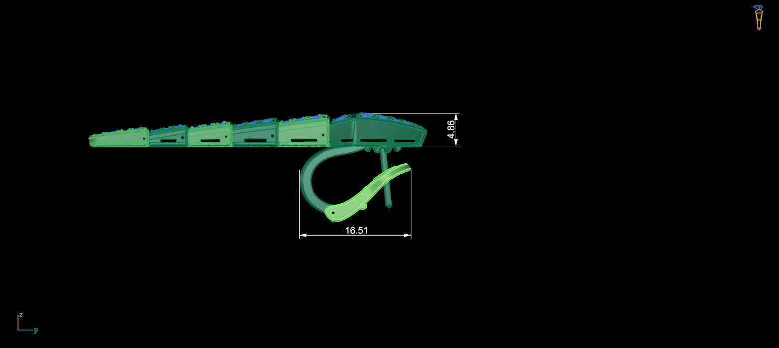 serpenti earrings 3d 3D print model_4