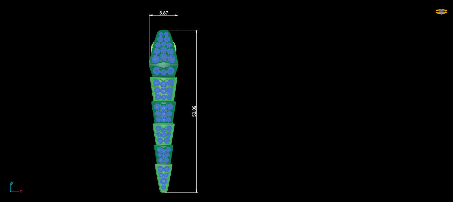 serpenti earrings 3d 3D print model_3