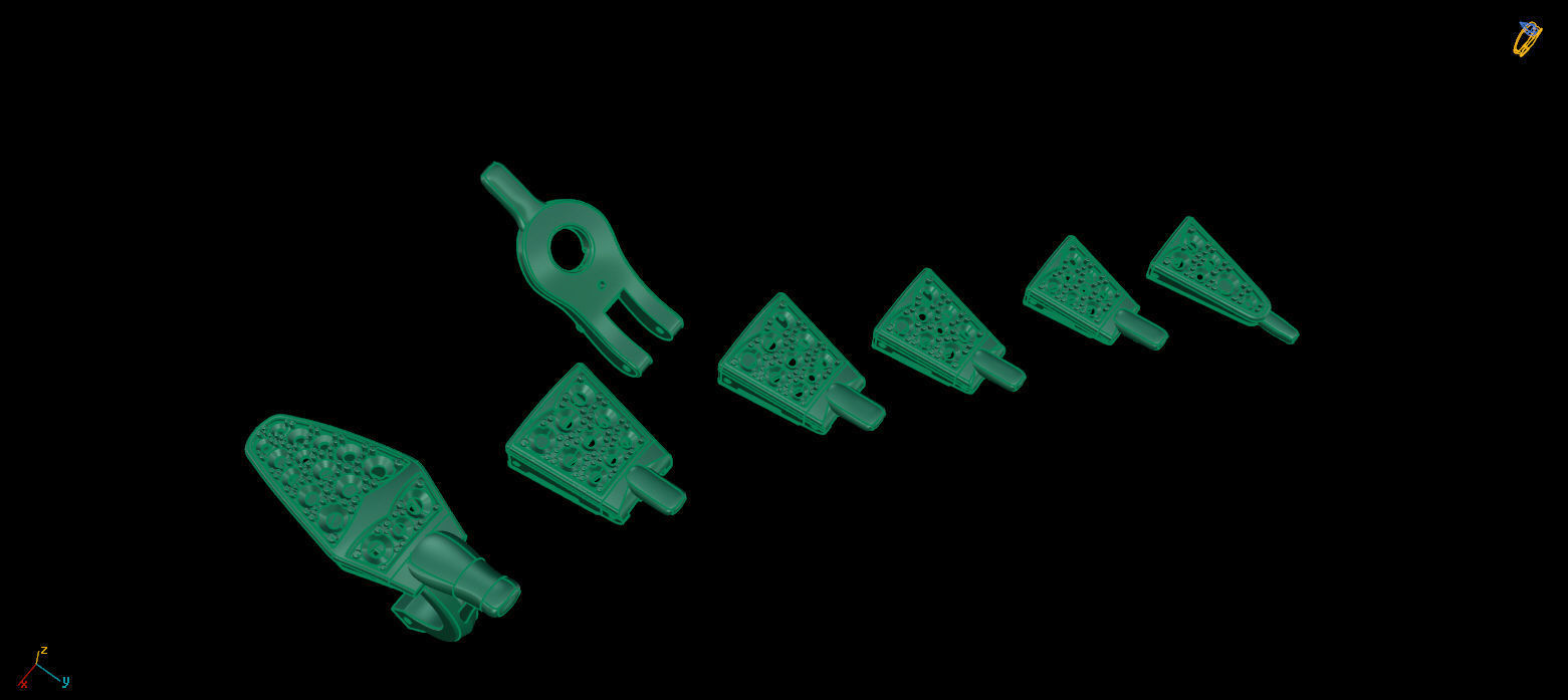 serpenti earrings 3d 3D print model_7