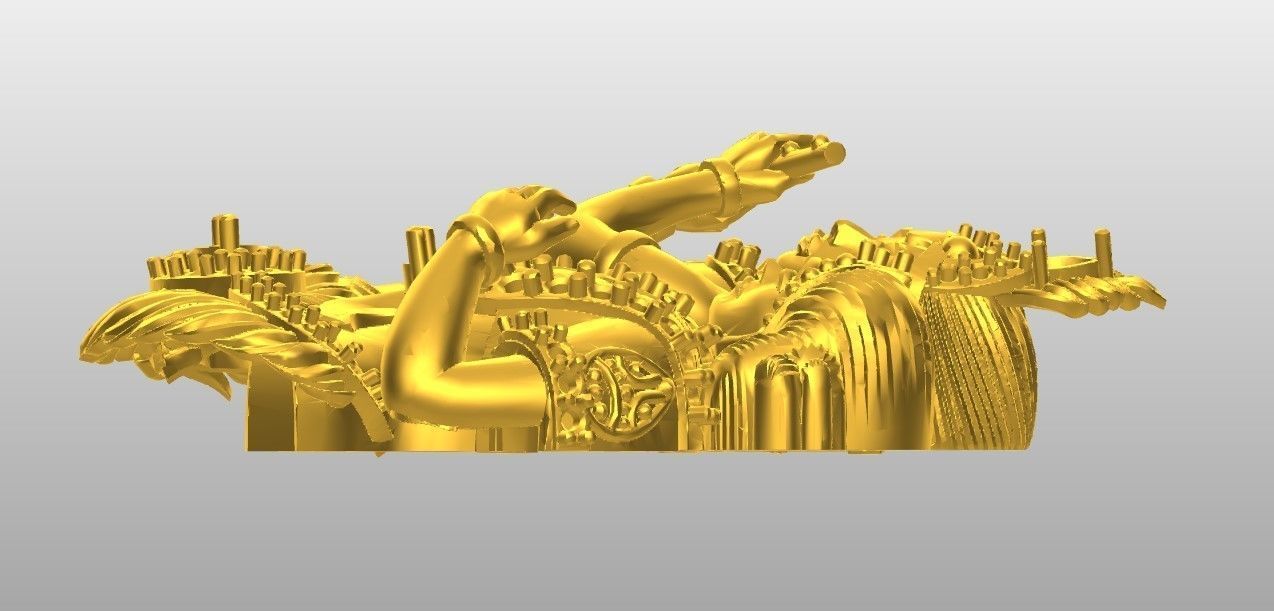 Radha krishna Pendant  3D print model_4