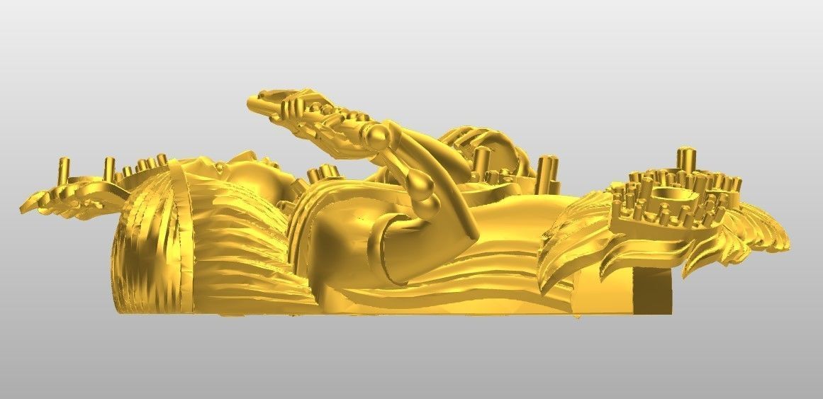 Radha krishna Pendant  3D print model_5