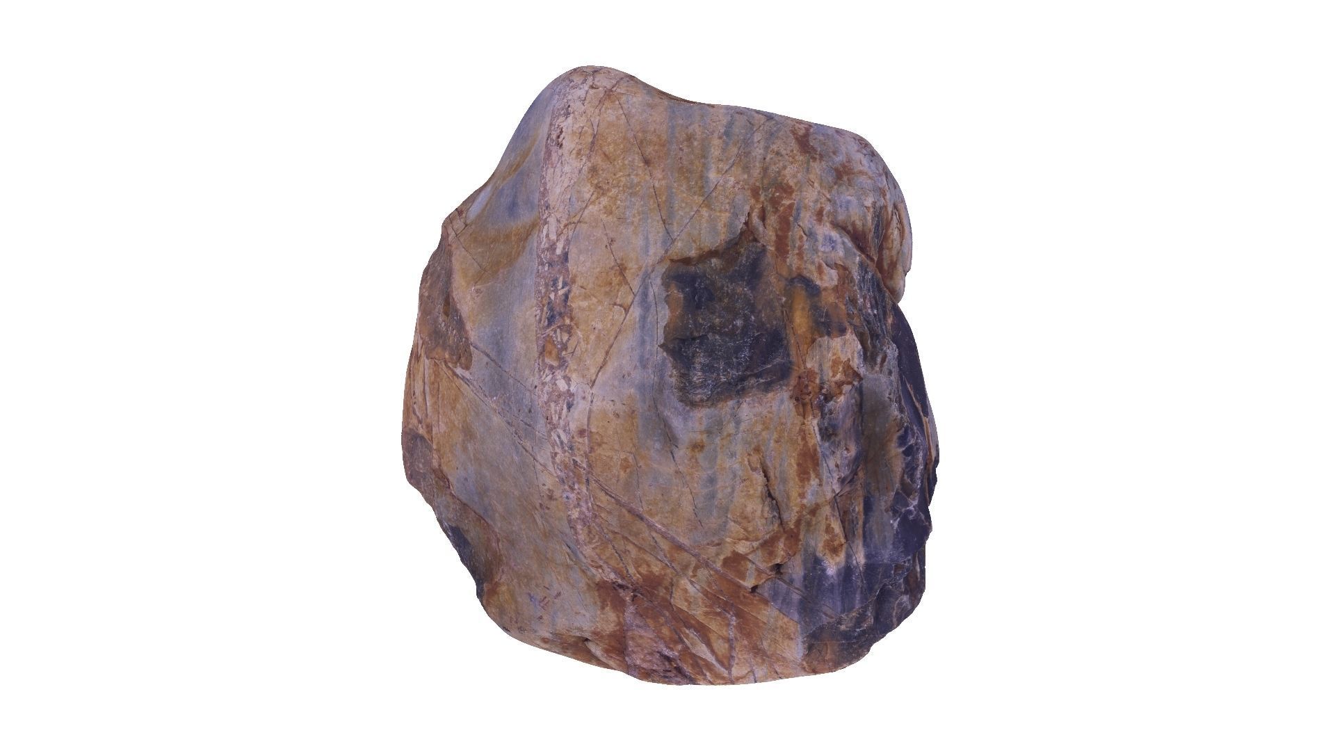 Natural Stone Raw Scanned 3D model_3