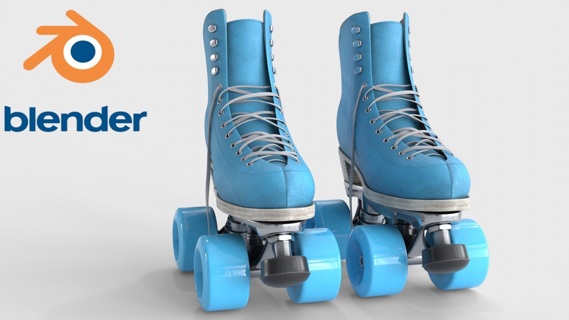 Roller Skates v2 3d model Low-poly 3D model_7