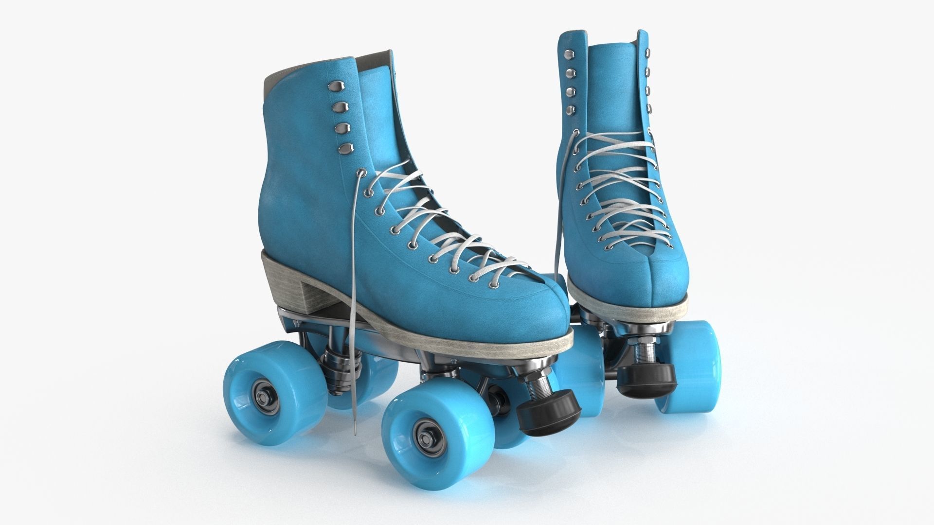 Roller Skates v2 3d model Low-poly 3D model_2