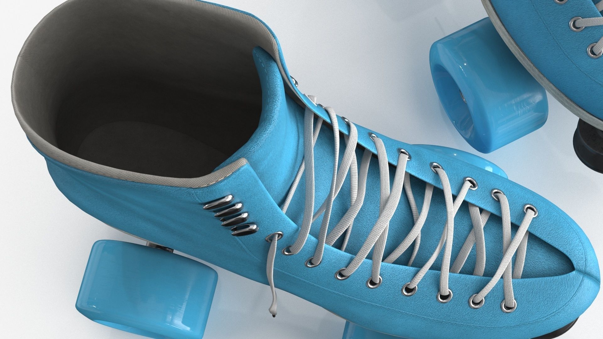 Roller Skates v2 3d model Low-poly 3D model_4