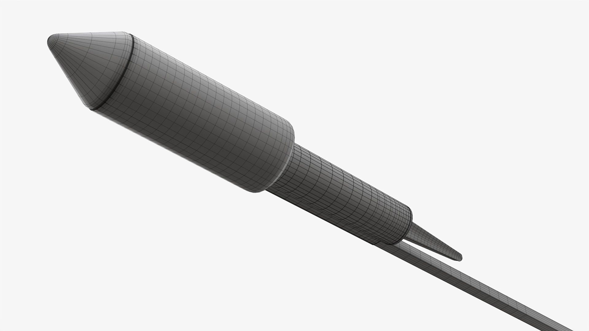 Rocket fireworks 01 3D model_9