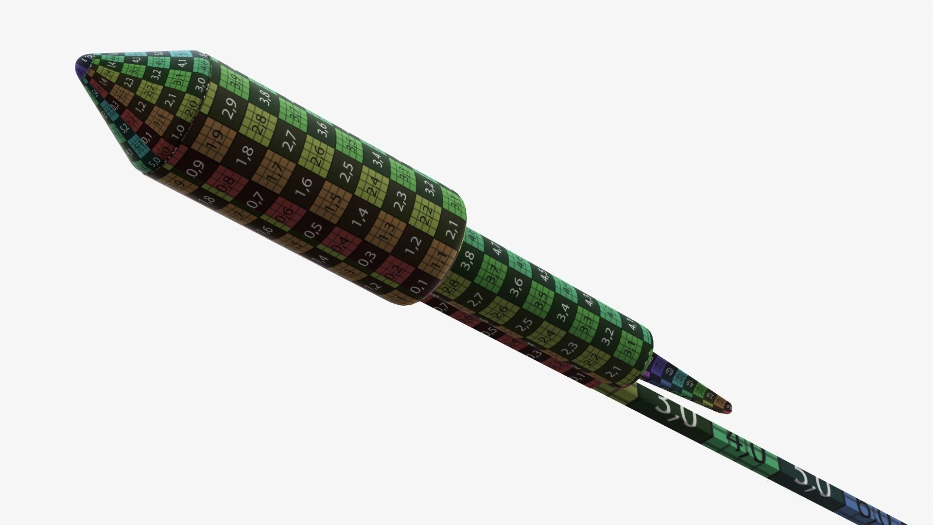 Rocket fireworks 01 3D model_12