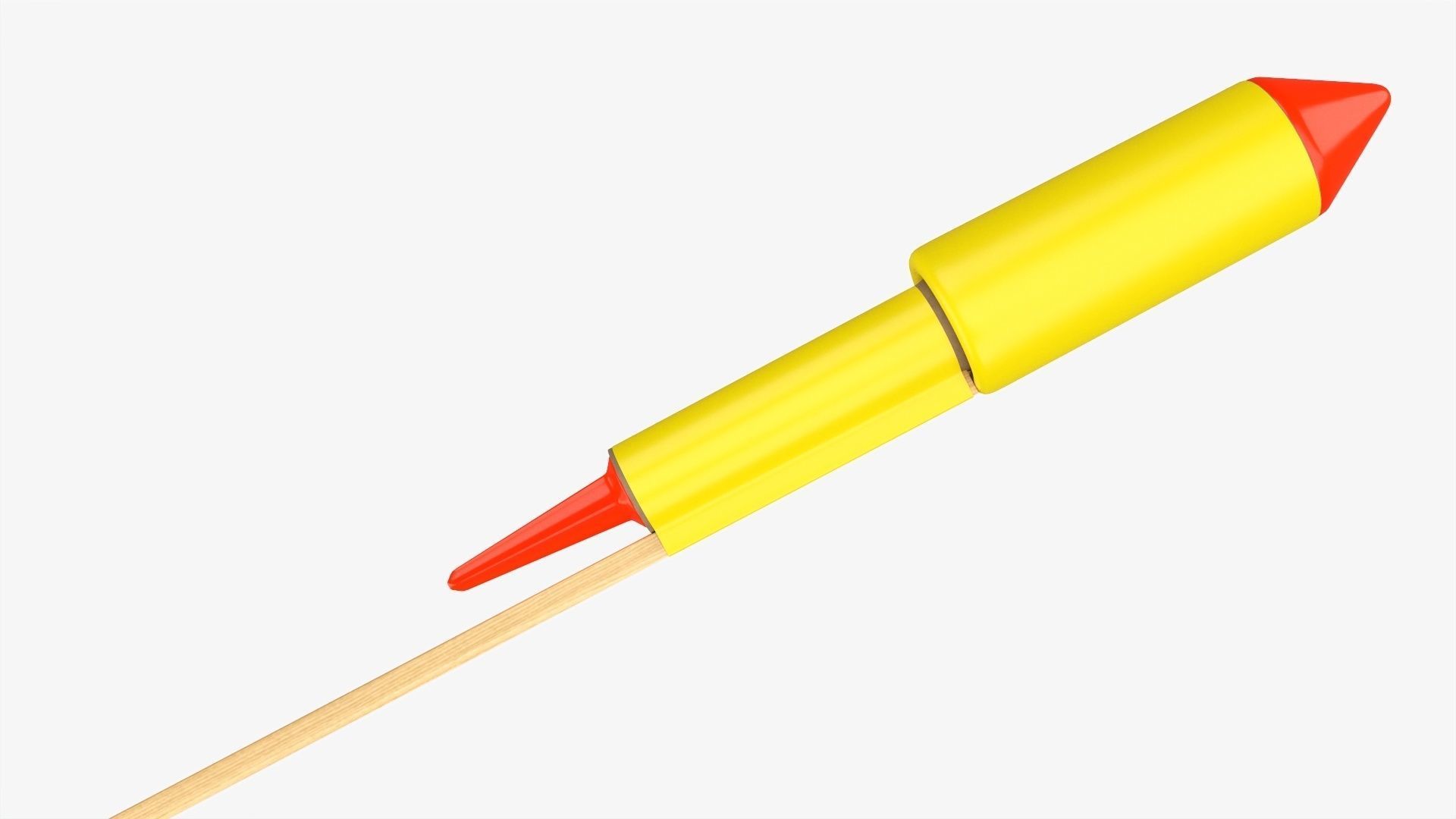 Rocket fireworks 01 3D model_1