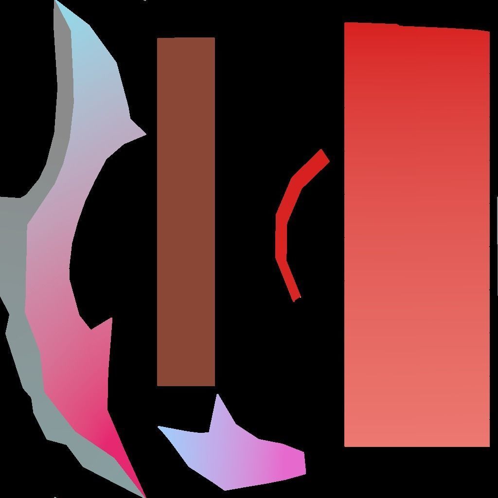 Hand Painted Fantasy  Low Poly Sword Low-poly 3D model_1