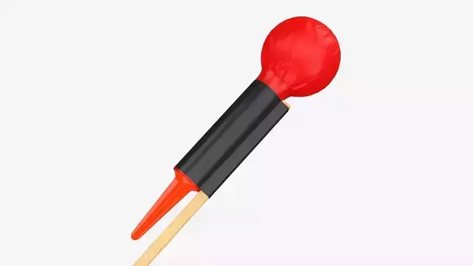 Rocket fireworks 02 3D model