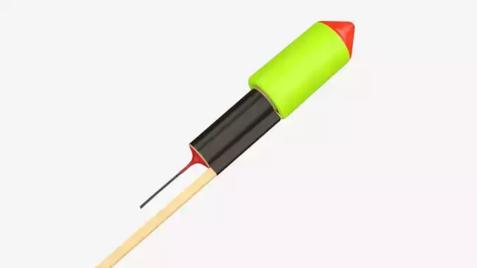 Rocket fireworks 03 3D model