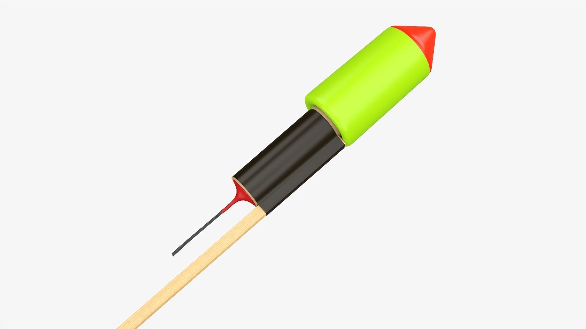 Rocket fireworks 03 3D model CGTrader