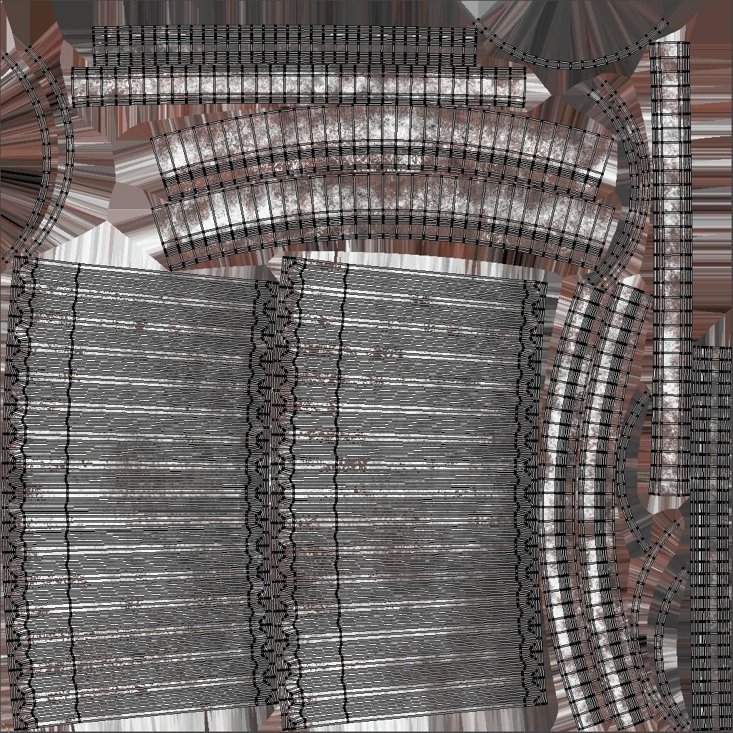 Garbage can Low-poly 3D model_7