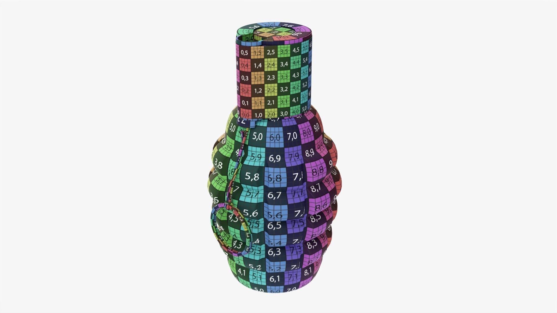 Smoke grenade fireworks  3D model_12