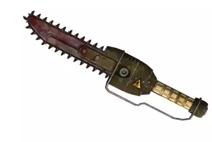 Fallout 3 Ripper Saw tactical wargaming 3D print model