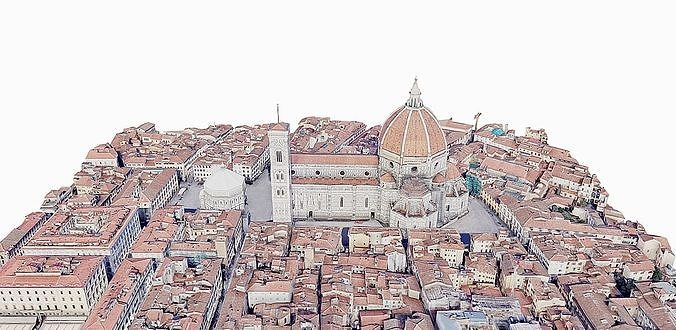 Florence Cathedral  Low-poly 3D model 2