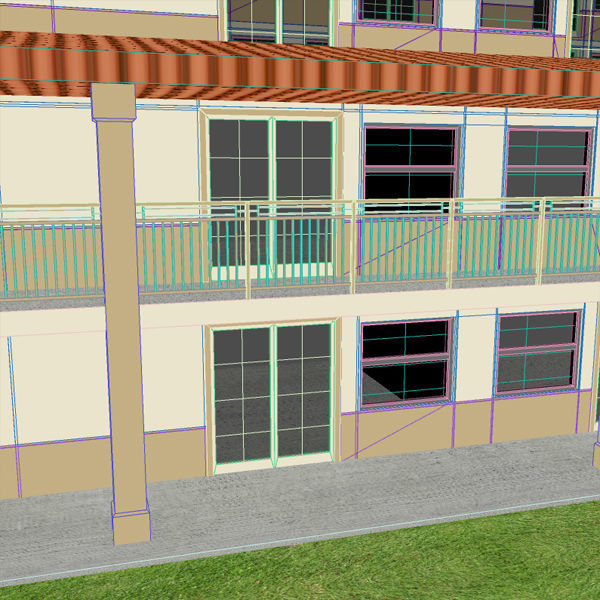 Motel - Military Barracks 3D model_12