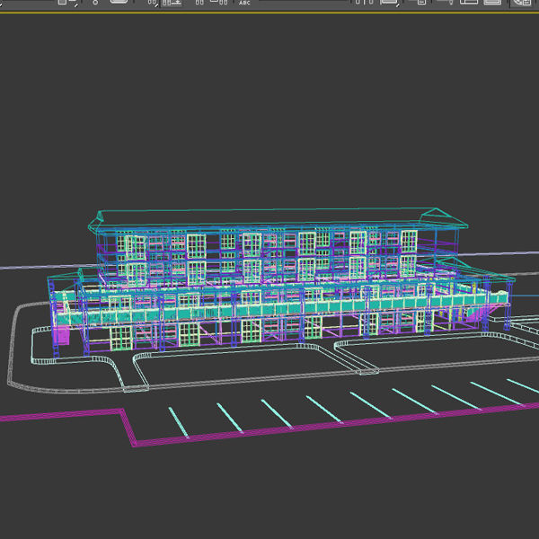 Motel - Military Barracks 3D model_10