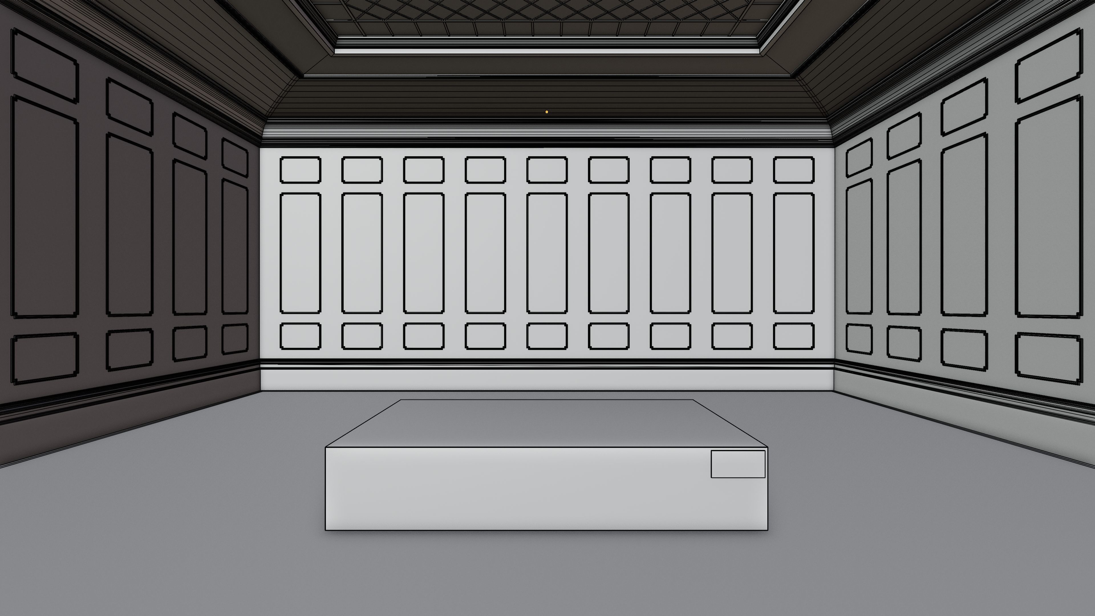 Art Museum Gallery Interior 8 - Textured - UE5 - Blender Low-poly 3D model_13