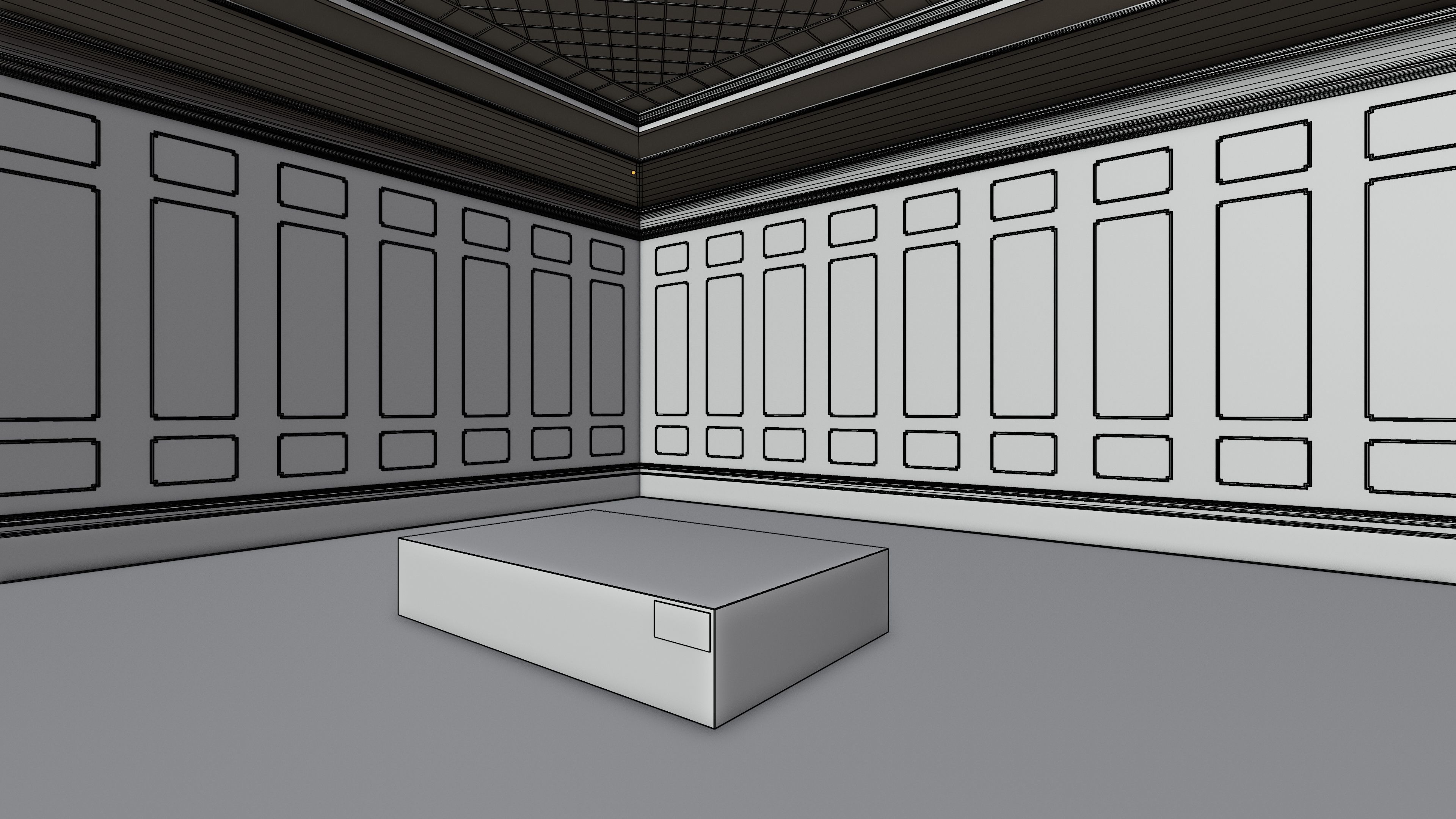 Art Museum Gallery Interior 8 - Textured - UE5 - Blender Low-poly 3D model_15