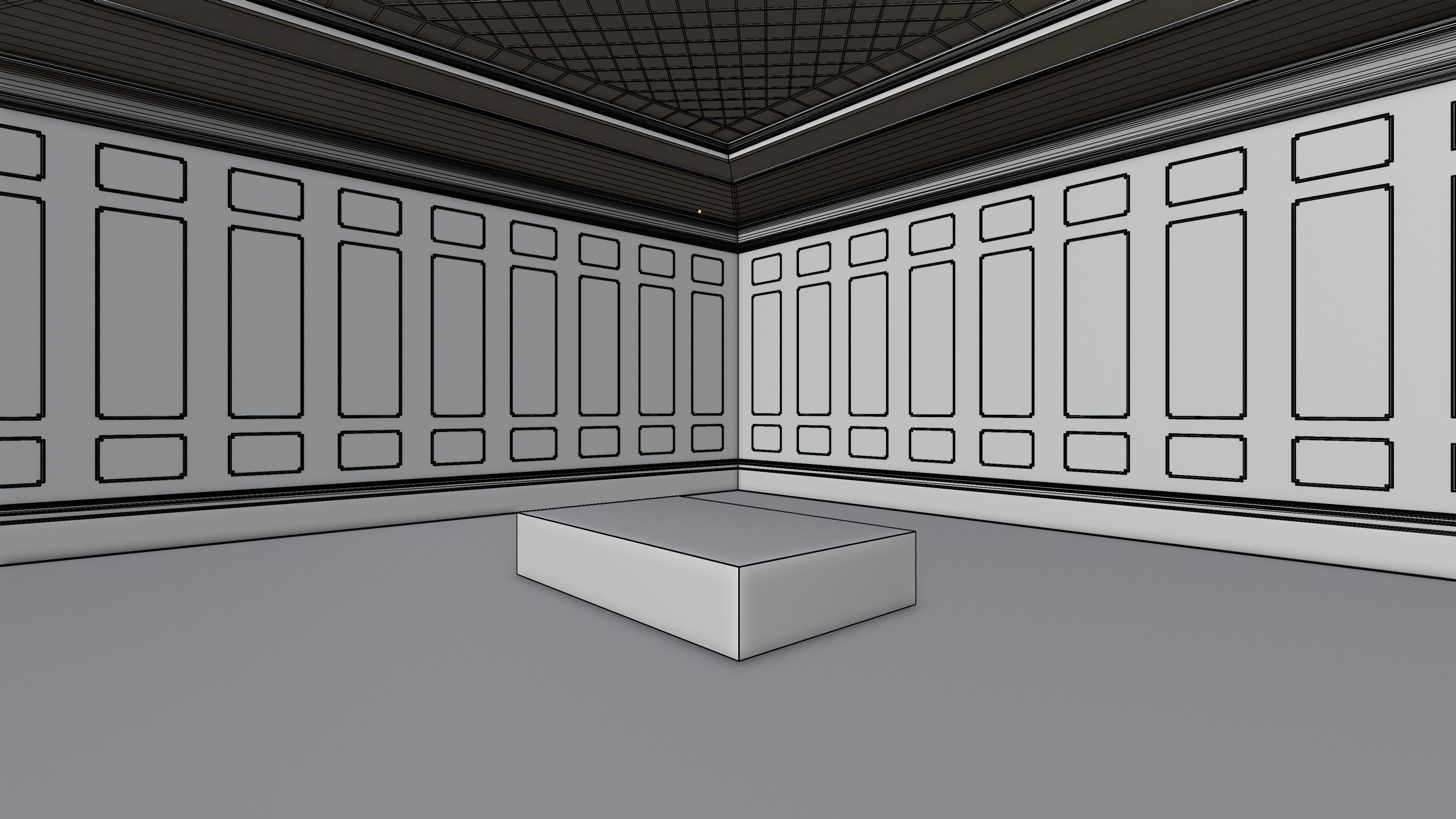Art Museum Gallery Interior 8 - Textured - UE5 - Blender Low-poly 3D model_17