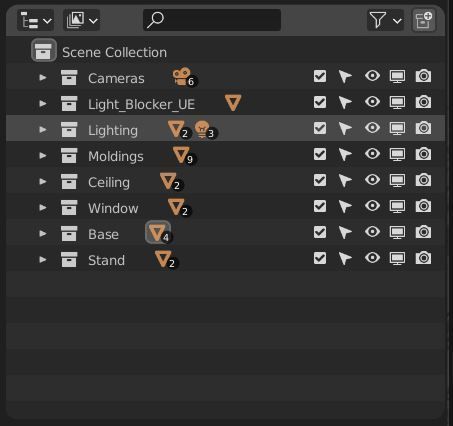 Art Museum Gallery Interior 8 - Textured - UE5 - Blender Low-poly 3D model_25