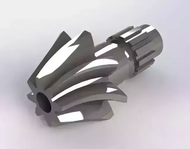 Helical Bevel Gear Model