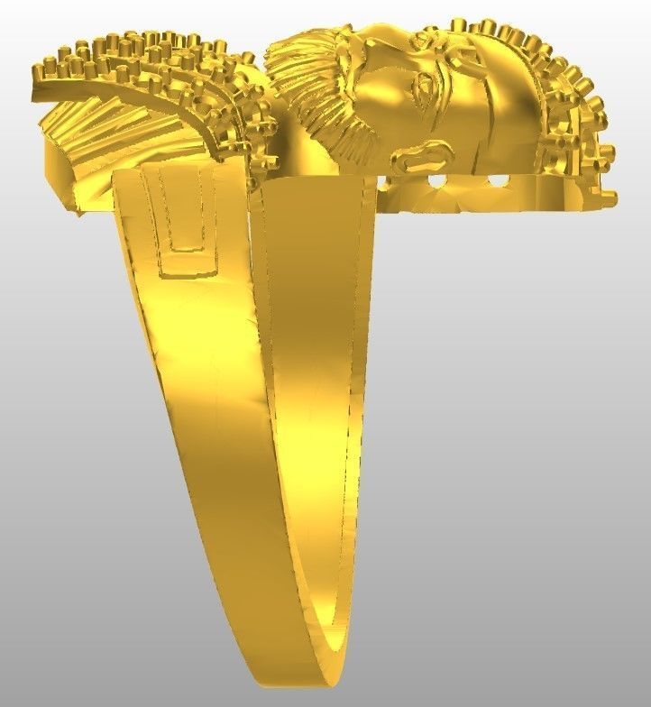 Chhatrapati Shivaji Maharaj Ring 3D print model_5