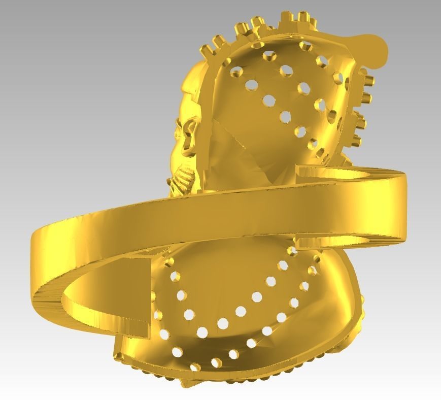 Chhatrapati Shivaji Maharaj Ring 3D print model_3
