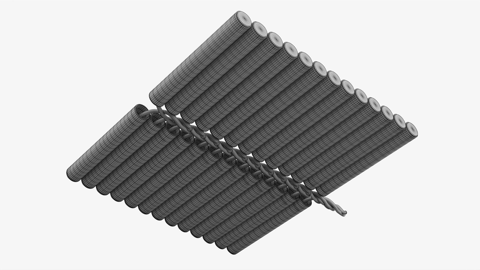 Petard chain small 3D model_8