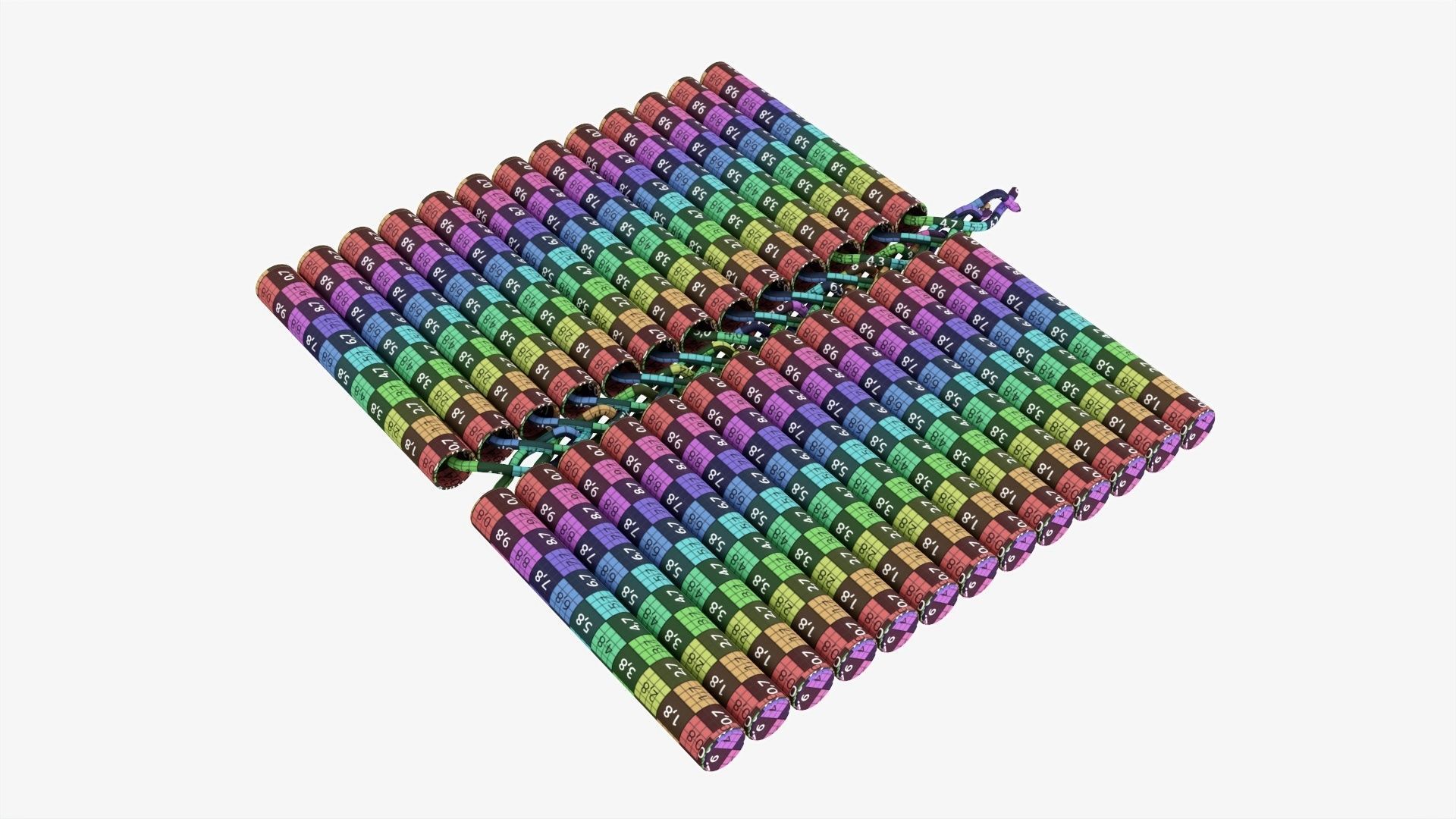 Petard chain small 3D model_12