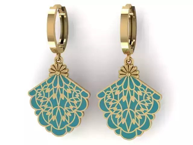 Women Enamel  Earring