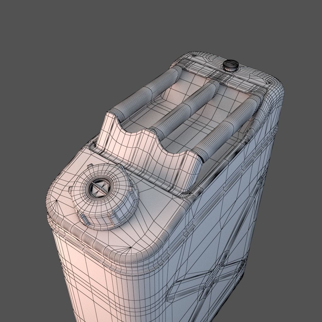 20 litre Jerry Can Fuel Container 3D model_7