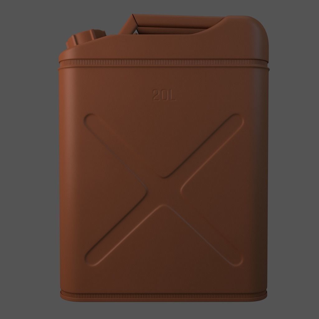 20 litre Jerry Can Fuel Container 3D model_12