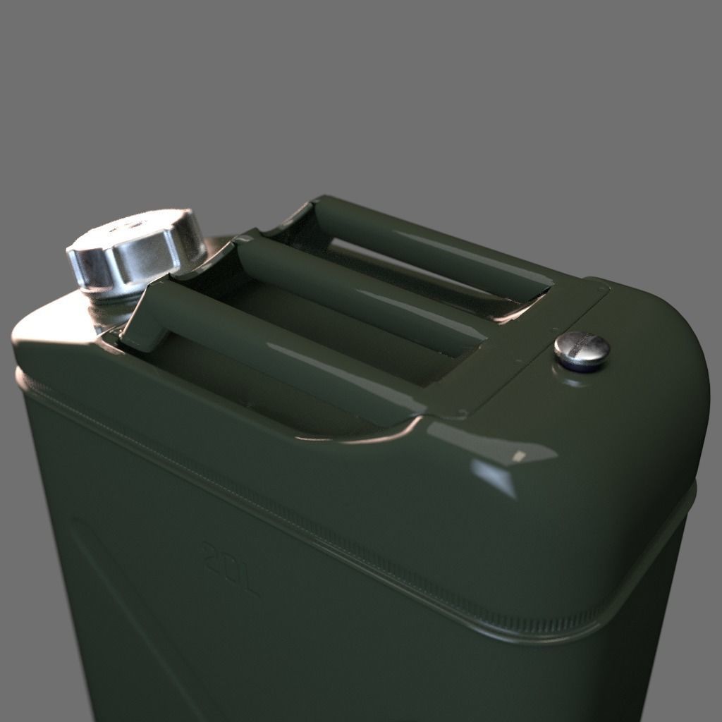 20 litre Jerry Can Fuel Container 3D model_6