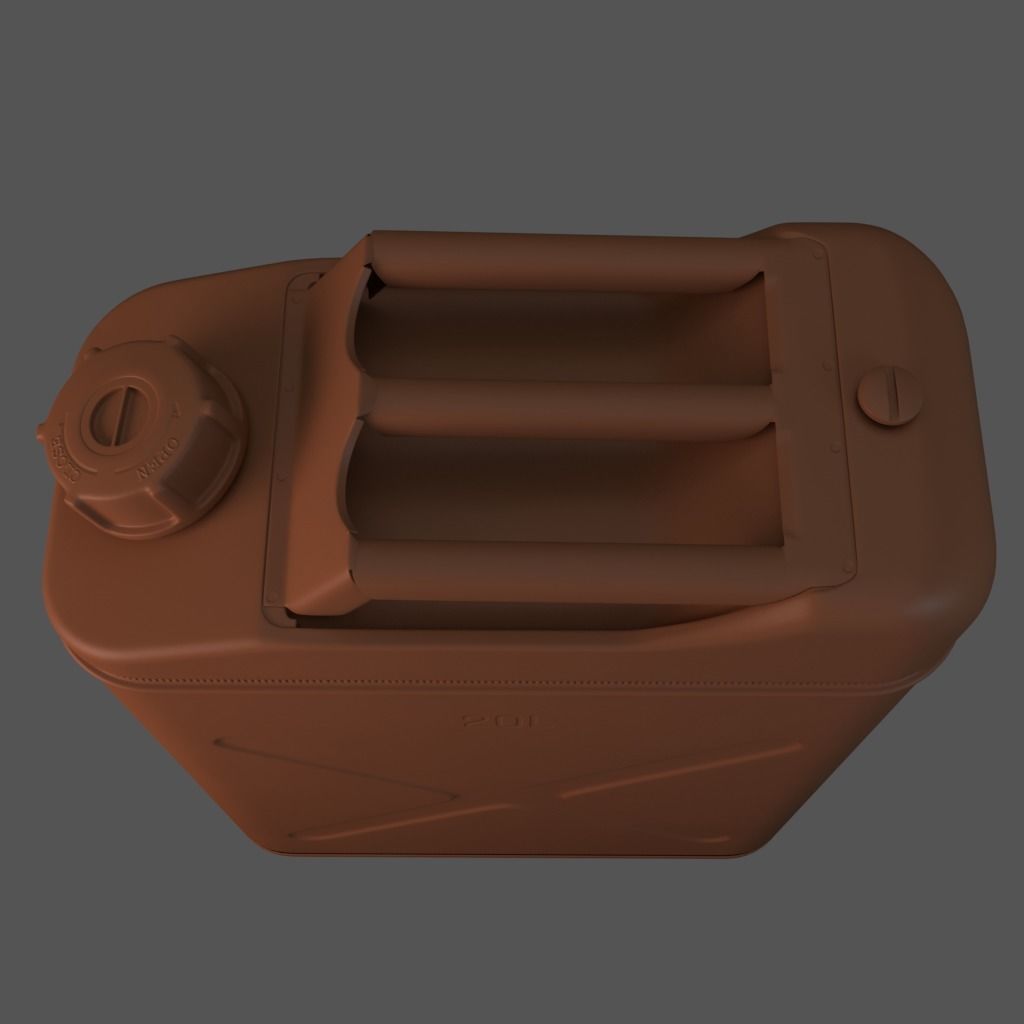 20 litre Jerry Can Fuel Container 3D model_14