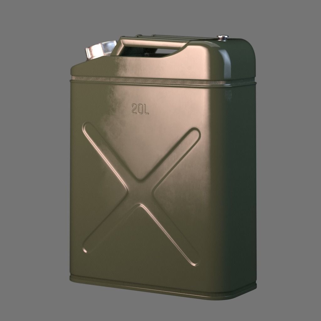 20 litre Jerry Can Fuel Container 3D model_16